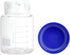 2 Pack 500ml Borosilicate Glass Wide Mouth Graduated Round Reagent Media Storage Lab Bottles with GL80 Blue Screw Cap