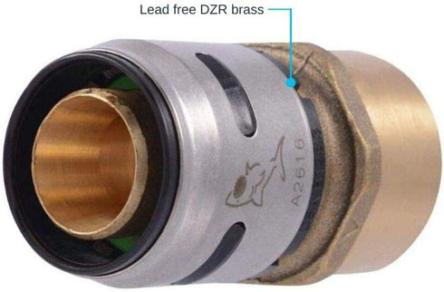 SharkBite 1/2 Inch EvoPEX Female Adapter, Push to Connect Plumbing Fitting, PEX, Model K072Z2