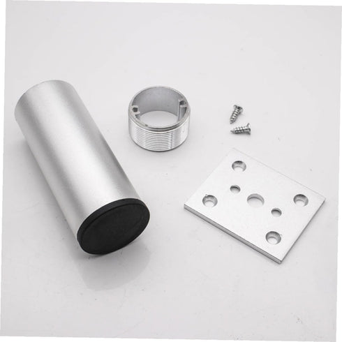 2pcs 6cm DOITOOL Adjustable Metal Cabinet Legs Replacement Furniture Feet for Tv Stand and Bathroom Cabinet, Silver