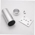 2pcs 6cm DOITOOL Adjustable Metal Cabinet Legs Replacement Furniture Feet for Tv Stand and Bathroom Cabinet, Silver