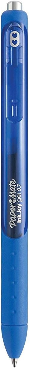 Paper Mate Inkjoy Gel Retractable Pens, Pack of 10, Blue, Medium Point