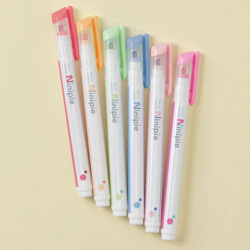 Sun-Star Stationery S4591755 Ninipie Water-Based Pen, Set of 6