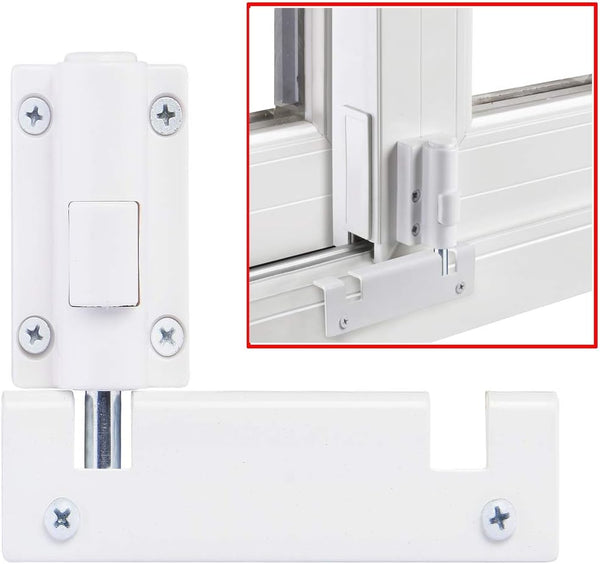 HauSun Patio Sliding Door Security Foot Lock Kick Lock, Fits on Top