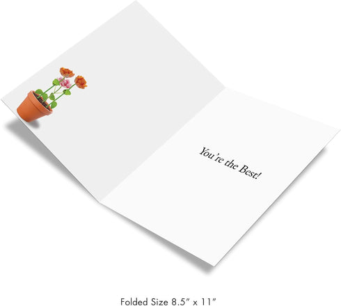 Huge Thank You Card NobleWorks (8.5 x 11 Inch) Relative Appreciation Gift - Thank You To A Great Mom and Dad J9105