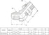 (2-PACK) 6802-06-06-NWO Hydraulic Hose Adapter Fitting 3/8" Male JIC 37° Flare with 45° Elbow Connector