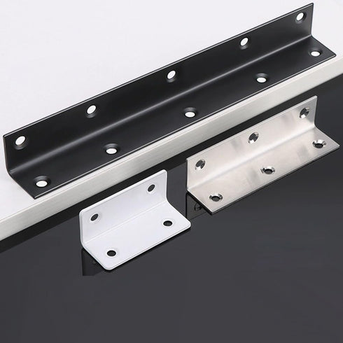 MINGFANITY 4PCS Bracket,2.4'' 1'' 2mm, LD060-4PC L Brackets, Corner Brace Angle Bracket, Superior Stainless Steel x M