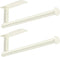 ASTOFLI 2 Pack White Paper Towel Holder Wall Mount, Under Cabinet Self Adhesive No Drilling