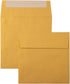 LUXPaper Square Invitation Envelopes | Peel & Press | Gold Metallic | 5 3/4" x 5 3/4" | 80lb. Text | 50 Qty