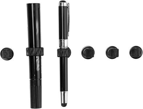 BTSKY Stainless Steel Pen Holder Clips 8 Pack (Black)