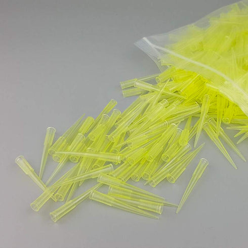 Pipette Tips 200 UL, 1000 PCS Clear Yellow Universal Plastic Liquid Pipette Tips