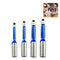 WSDMAVIS 4Pcs/Set Biaxial Trimming Tool Router 4PCS Router Bits 1/4 Shank Flush Trim