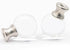 Biaungdo 2 Pack 1/4-27 Inch Glass Crystal Lamp Finial, Clear Lamp Finial Cap Knob Glass Ball Lamp Screw Top Lamp