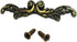 10PCS Mini 3.38" Vintage Bronze Knobs, Antique Drawer Handles Pulls with Screws for Jewelry Case