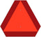 T&R Metal Safety Triangle Sign for Slow Moving Vehicles - 14 x 16 Inches, Reflective, UV Protected, Waterproof, Fade