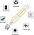 Bonlux 4W LED T6.5 Tubular Filament Bulb, E17 Intermediate Base, 40W Incandescent Equivalent, 4-Pack
