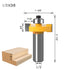 1/2 Inch Set, 3 6 Set (1/8", 1/4", 5/16", 3/8", 7/16", 1/2" (1/2 Inch) WSOOX Shank Rabbet Router Bit Pieces Rabbeting