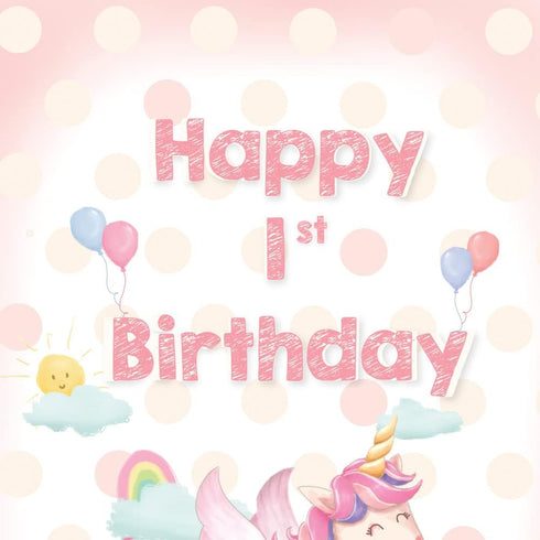 Prime Greetings First (1st) Birthday Card - Eco-Friendly, Made in America, Thick Card Stock with Premium Envelope 5in x