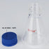 stonylab 250 ml Erlenmeyer Flask with Blue Screw Cap, Graduated Borosilicate Glass Conical Flask