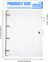SUPERFINDINGS 2PCS Clear A4 Notebook Binder, PVC Plastic Covers, 4 Rings, Loose Leaf Binder, 12.4x10.4x1.18inch