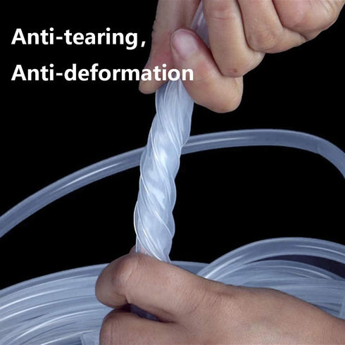 8mm 8mm 11mm 10Feet ID Silicone Tubing, Food Grade ID x OD Length Clear Tube High Temp Pure Silicon Hoses for Home