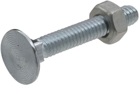 N280-859 V7652 Flat Head Carriage Bolts and Nuts by National Hardware - Zinc Plated, 12 Pack, 1/4" - 20 x 1-3/4"