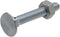N280-859 V7652 Flat Head Carriage Bolts and Nuts by National Hardware - Zinc Plated, 12 Pack, 1/4" - 20 x 1-3/4"