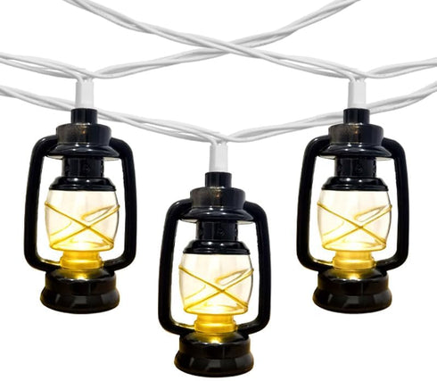 brianvikey 8.5Ft Black Mini Kerosene String Lights Outdoor, Summer Beach Themed Decoratives String
