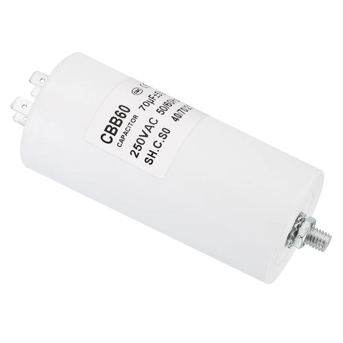 PATIKIL 70uf CBB60 Run Capacitor - AC 250V 4 Pins for Washing Machine & Cleaning Machine Pump Motor