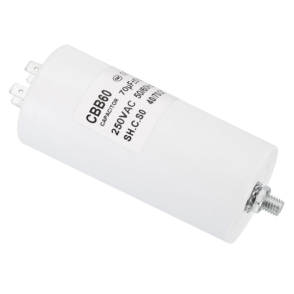PATIKIL 70uf CBB60 Run Capacitor - AC 250V 4 Pins for Washing Machine & Cleaning Machine Pump Motor