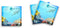 Butler in the Home Sticky Notes 3 Pack, 3"x3", 50 Sheets/Pad, Seas The Day Fish Shark Cute Memo Note Pads