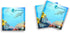 Butler in the Home Sticky Notes 3 Pack, 3"x3", 50 Sheets/Pad, Seas The Day Fish Shark Cute Memo Note Pads