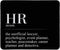 HR Definition Inspirational Mousepad, Black Square Desk Pads for Home Office Gaming, 9.5x7.9 inches