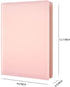 WAVEYU Portfolio Case, Business Portfolio Folder, Cute Padfolio Cover with Document Sleeve, Pink
