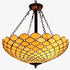 (24",Dark Metal Lighting Chian, Heavy Pendant Lamp Fixture Chain Gold)