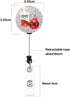 Cute Rhinestone Dropping Nurse Retractable ID Badge Reel Holder