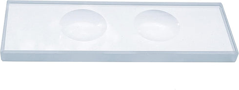 MUHWA Microscope Slide Double Concave, 5mm Thick (2 Pieces)