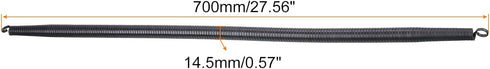 MECCANIXITY Spring Tube Bender OD 14.5mm/0.57" Steel Spring Pipe Bending Tubes 700mm/27.56" Long for 1/2" PVC Pipe(ID 16mm) in Home Renovations,Electrician Wiring Bending Pipe(insert-pipe use)