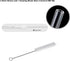 Reusable Clear Glass Blowing Tubes, 4" (100mm) Length, 5 Pcs with Cleaning Brush and Protect Box