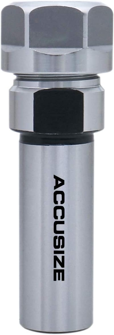 Accusize Industrial Tools ER16 Collet Chuck Extension Rod, 1.96 in. Shank Length, 3/4 in. Straight Shank