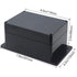 Junction Box - Zulkit Waterproof Dustproof IP65 ABS Universal Electrical Boxes Enclosure with Fixed Ear, Black 6.30 x