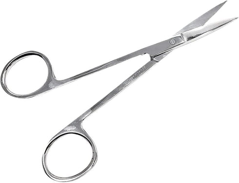 Iris Micro Dissecting Lab Sharp Scissors, 4.5" Fine Point Straight, Stainless Steel (Pack of 3)