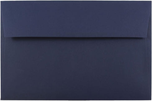 JAM PAPER Navy Blue A10 Premium Invitation Envelopes - 6 x 9 1/2 - 50/Pack