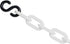 Plastic Decorative Safety Security Chain, 10FT, Crowd Control Center (WHITE+SHOOKS)