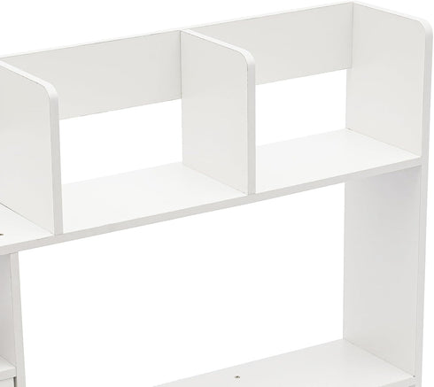 Generic 6 2 Countertop Desktop Bookshelf, Desktop Hutch with Shelves & Drawers, Storage Hutch for Computer Desk, Desk