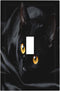 HTSAHKV Black Cat Wall Plate Light Switch Cover Single Gang Outlet Faceplate Print