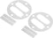 PATIKIL Head Gasket Kit, 2 Sets of Reed Valve Replacement for Central Pneumatic Air Compressor Parts
