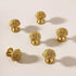 SANCHAKOU 2 Pack Dresser Drawer Knobs Bedside Cabinet Shoe Cabinet Door Brass Handle Single Hole Wardrobe Cabinet Door