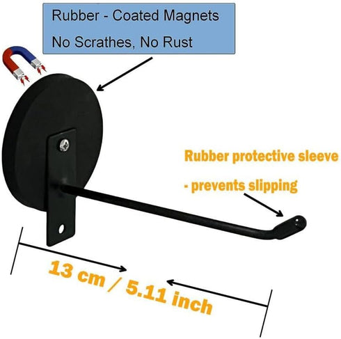 AUXPhome Magnetic Black Toilet Paper Holder,Tissue Holder Paper Roll, Toilet Roll Holder, Strong Magnets Mount - No