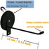 AUXPhome Magnetic Black Toilet Paper Holder,Tissue Holder Paper Roll, Toilet Roll Holder, Strong Magnets Mount - No