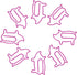 Muka 100 PCS Piggy Paper Clips, Cute Animal Shaped Paper Clips for Office Supplies, 1 1/2"L x 1"W
